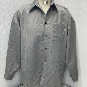 Marni Men's Button Down Long Sleeve Shirt Size 50/US 40 Grey